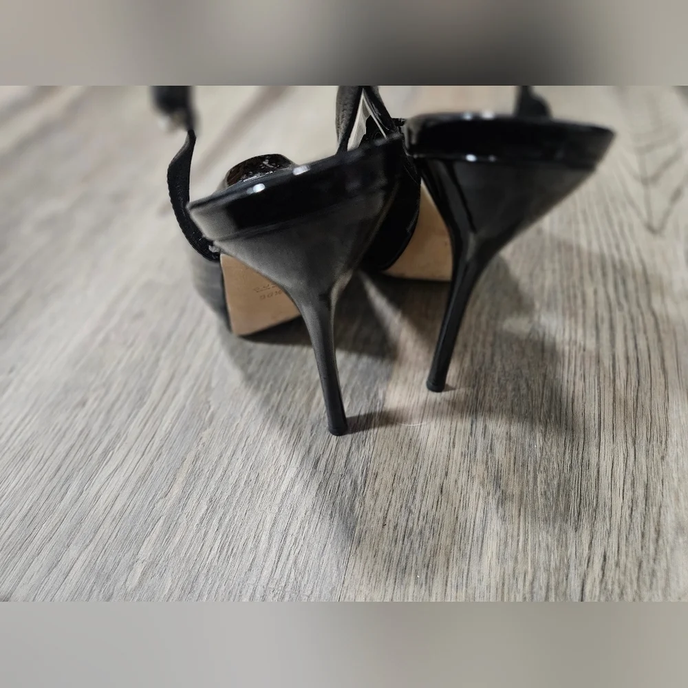 Gucci Patent Leather Sling Back Heels